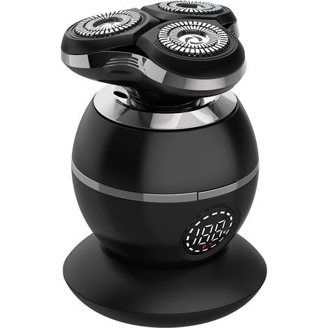 Têtes de rasoir intelligentes - Pour le rasage et la coupe de cheveux des hommes (7 têtes) - Étanche, chargement sans fil, écran LED, portable, idéal pour les voyages (1/3)