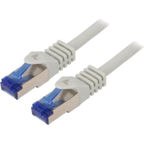 Cable reseau Rj45 male S-FTP Cat 6a Gris - 0.25m