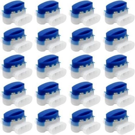 20 Pièces connecteurs de câble - 314 connecteurs de câble remplis de gel résines terminaux - Connecteur Étanche raccords de câbles pour jardin extérieur robot voiture Tondeuse