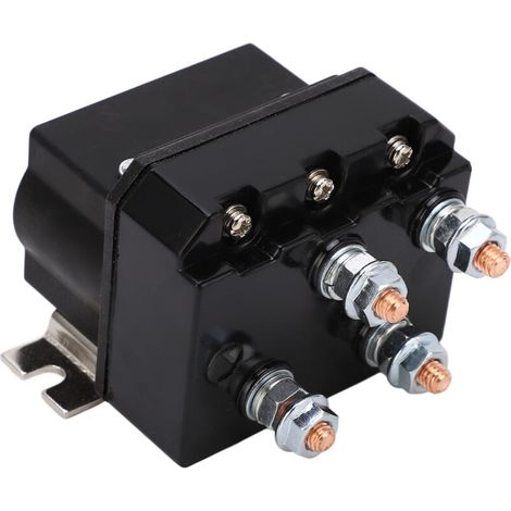 Relais de treuil électrique 250A, boîtier ABS, Contact en cuivre étanche, contacteur de bobine en laiton 12VDC (1/5)