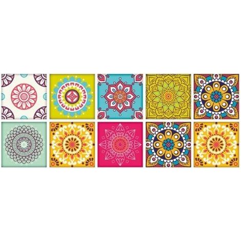 10pcs 15cm x 15cm stickers carrelage mural, 3D imperméable à l'eau adhésif ciment tuiles, dosseret tuiles autocollants pour la cuisine, salle de bains décoration de la maison, Hz - 005 (1/4)