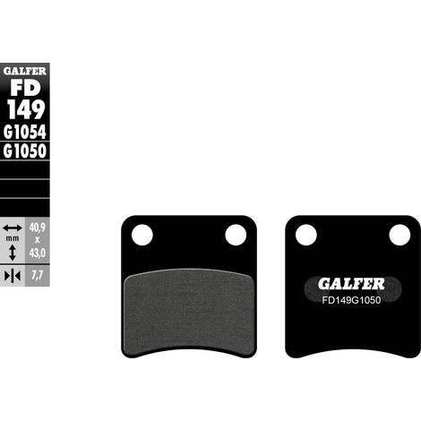PASTILLAS DE FRENO GALFER KH257 SEMIMETÁLICAS