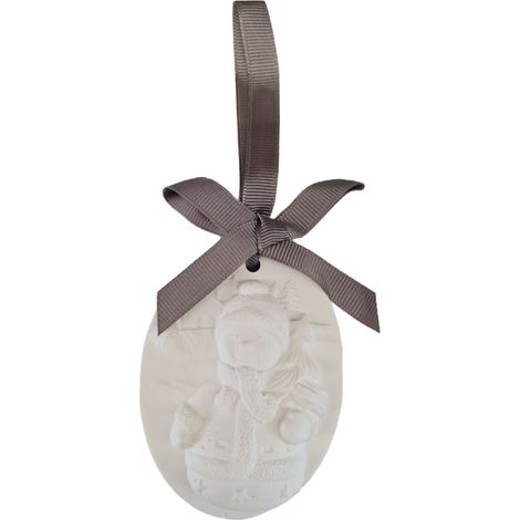 Gesso profumato Pupazzo di Neve decorazione natalizia per cestini e regali