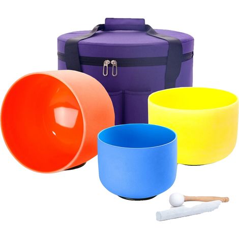 Set di campane tibetane, accordate a 432 Hz, accessori inclusi, 7G 9E 11C (1/2)