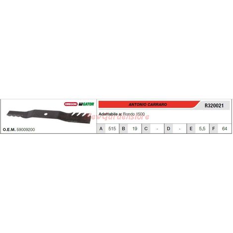 CARRARO Messer für RONDO 1500 R320021 Rasentraktor Rasenmäher