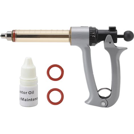 Professioneller, halbautomatischer Metallinjektor für Geflügel und Schweine, 25 ml Fassungsvermögen (1/5)