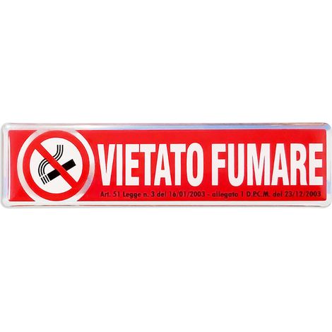 3D Sticker Vietato Fumare (1/4)