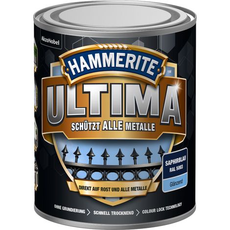 Hammerite Metallschutzlack Ultima Glänzend, Saphirblau, RAL 5003, 750 ml (1/5)