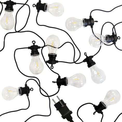 Guirlande lumineuse LED pour jardin 7,5 m, 10 pièces. (1/5)