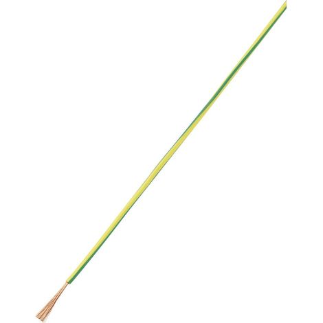 TRU COMPONENTS 1564477 Fil de câblage LiY 1 x 1 mm² vert, jaune 10 m (1/2)