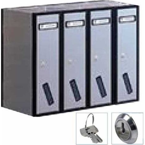 Archivador Vert 4P All Silver 31-504 Silmec