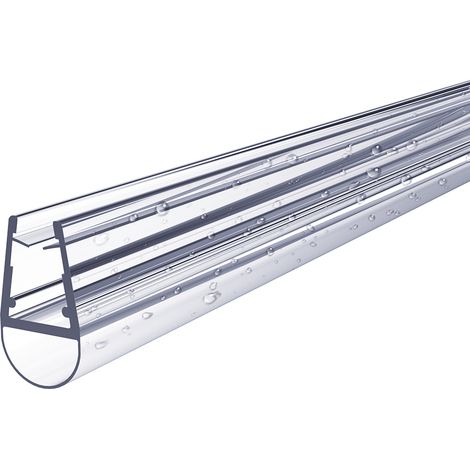 S'AFIELINA Joint de rechange Déflecteur d'eau Joint de douche Protection anti-vibrations Cabine de douche Bain 7-8mm Verre 100cm