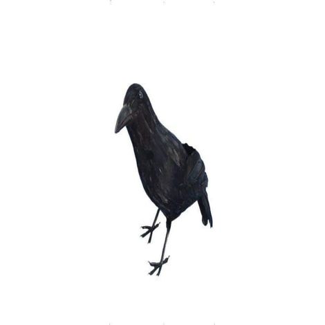 Crow - Black - Feathered - 33cm - 20739