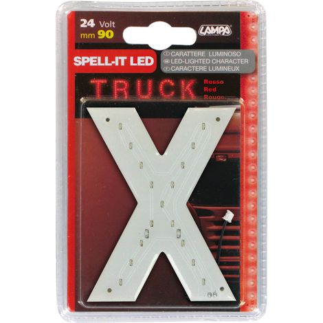 Spell-It Led, 90 mm, 24V - Rosso - X