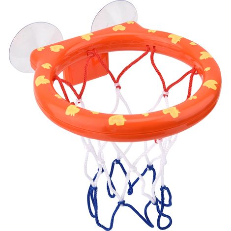 Jeu de basketball amusant pour le bain : panier et ballons pour enfants et tout-petits. (1/5)