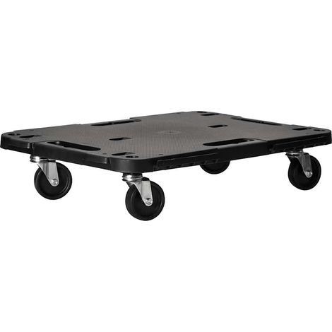 vidaXL Carrito de transporte PP negro 58x38x12 cm (1/2)