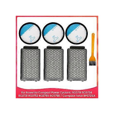 HEPA-Filterset für Staubsauger Compact Power RO3715 RO3759 RO3798 RO3799 RP3721EA Staubsauger P (1/4)