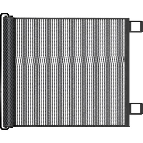 Cancelletto di sicurezza retrattile per bambini o gatti, alto 79 cm, estensibile fino a 130 cm di larghezza, adatto per porte, scale e corridoi (79 cm x 130 cm).