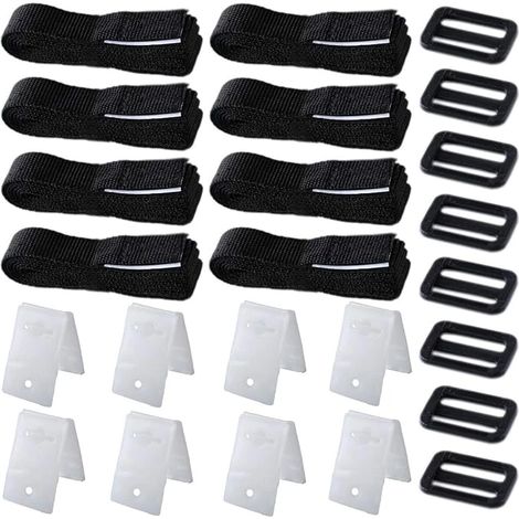 Accessoires pour piscine plate Kit de panneau solaire en nylon et velcro auto-adhésif avec (1/5)