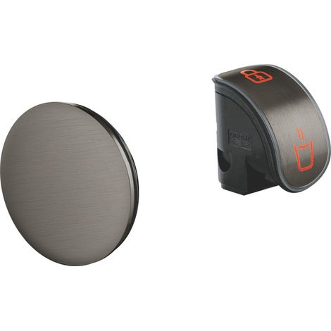 Grohe Plaque de déclenchement - Hard graphite brossé (anthracite) (1/2)