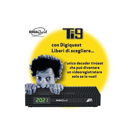 Digiquest TIVùSAT TI9 Satellite Full HD Nero