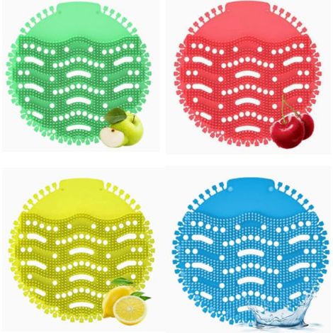 Urinalsieb Mit Duft, Spritzschutz Urinal-Sieb mit 4 Düften für WC & Urinal Lufterfrischer Universal Duftende Urinaleinlage Verstopfungsschutz für Toiletten Bad & Gästeklo (20er Pack(4 Farbe)) (1/5)