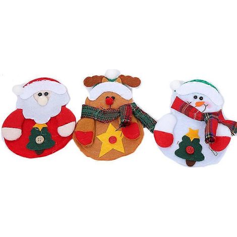 Weihnachtsmesser- und Gabelhüllen, Weihnachtsdekorationen, Weihnachtsschmuck, Tischdekorationen (1/5)
