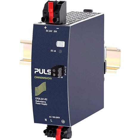 PULS CP20.241-R2 Modulo di ridondanza per guida DIN 24 V 20 A 480 W Num. uscite:1 x Contenuto 1 pz.