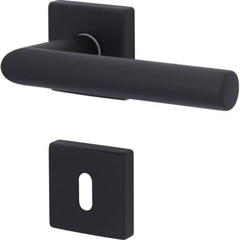 Zimmertürgarnitur Ronaldino Square Set - schwarz Türklinken & -griffe (1/2)