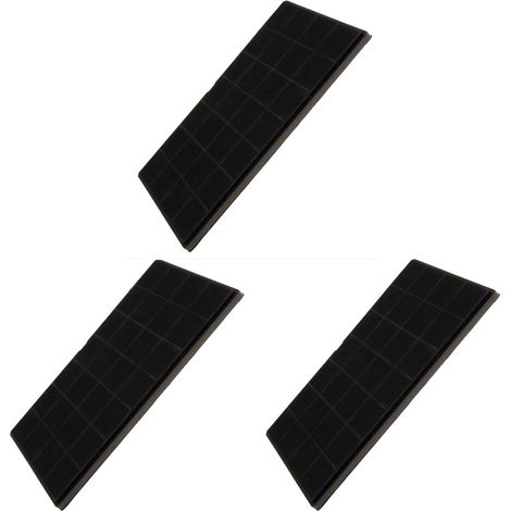Ersatzteil - SOS Accessoire Lot de trois filtres charbon FCHAR 350 x 191 x9mm pour Hotte WHIRLPOOL AFCFCAF25X10S, 482000008330 -  - AIRFORCE, WHIRLPOOL, BAUKNECHT