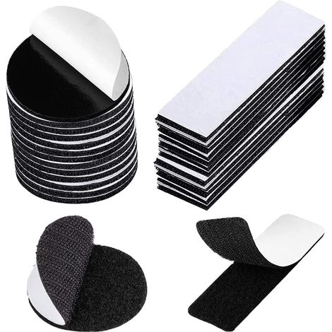 80 Pièces Scratch Autocollant Rond 5cm et 6cm Carré Scratch Autocollant Double Face Pastille Scratch Autocollant Scratch Autocollant Adhésif Puissant Bande Auto-Adhésif (1/5)