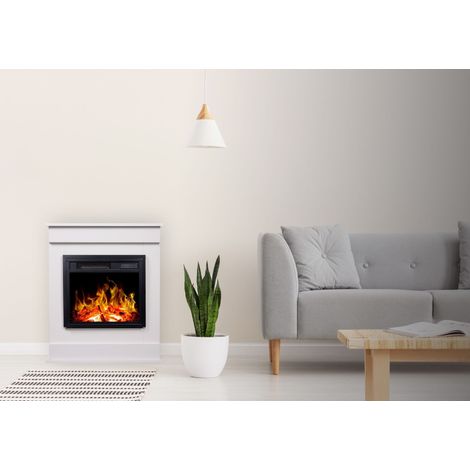 Insert électrique avec manteau SMART 900W-1800W, 66x82x21cm blanc