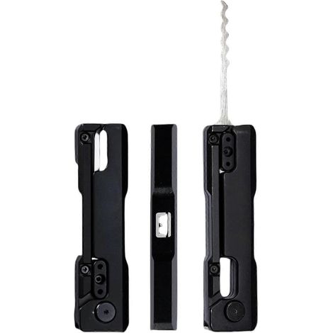 Kit d'outils de crochetage en acier avec 4 outils et un outil rotatif - Jouet anti-anxiété et serrurier portable