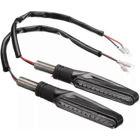 Lot de 4 clignotants LED pour moto, feux de route