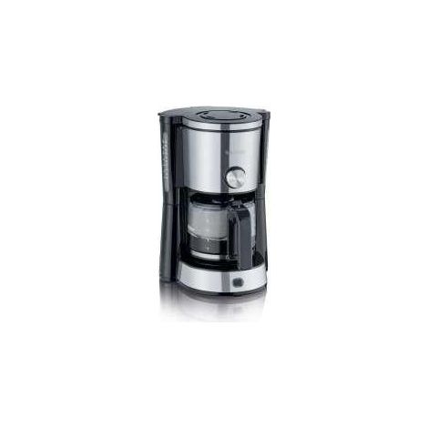 Severin KA 4825 cafetera de filtro acero inoxidable y negro 1,25 L