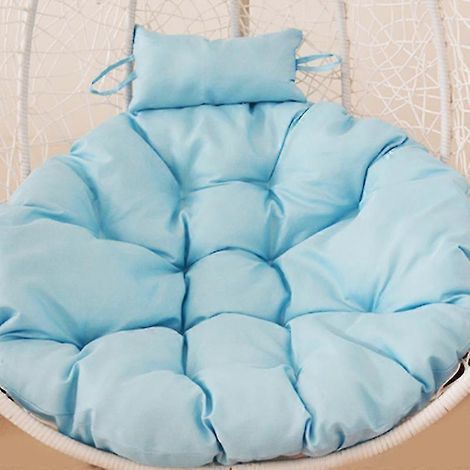 Coussin de siège moelleux pour fauteuil suspendu, style hamac, bleu lac, 105 cm (1/5)