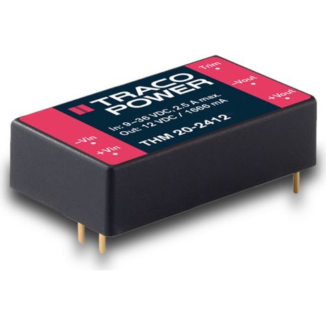 TracoPower THM 20-2412 DC/DC-Wandler, Print   1.67 A 20 W Anzahl Ausgänge: 1 x Inhalt 1 St.