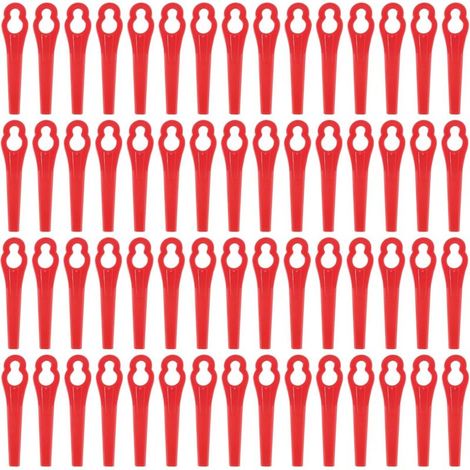 Lames Plastique 60 Pcs Lames Coupe Plastique Lames Plastique Rechange pour Jardin Pelouse Tondeuse Accessoires, Lames en Plastique de Rechange H247 (1/5)