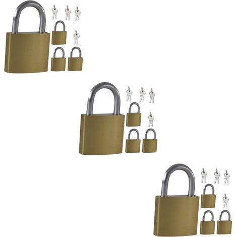 Série 3 Cadenas à clés pour sacs à dos, lot de 4 x 3 (1/5)