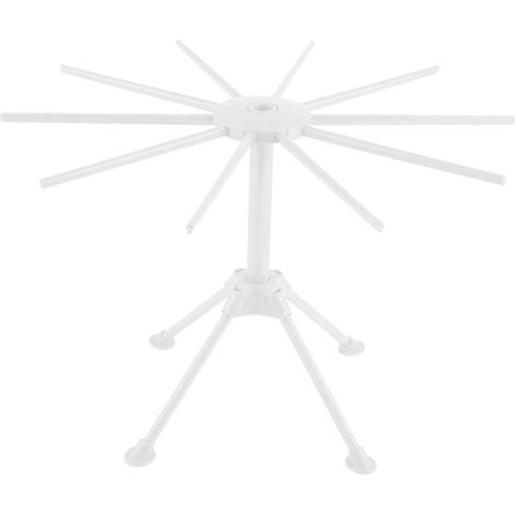 Escurridor de pasta, escurridor de espaguetis plegable, escurridor de pasta con 10 niveles extensibles, 28 x 16,8 cm (Blanco) (1/5)