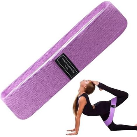 Bandes élastiques Hip Circle Bandes d'exercice résistantes à l'usure - Bandes extensibles avec sac de transport pour femmes et hommes, adaptées à une utilisation à domicile ou en salle de sport (1/5)