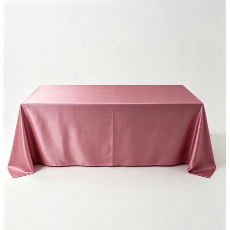 Tischdecke Satin Rosa 250x350 cm für Bankett & Event