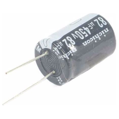 82uF 450Vdc Condensador Electrolitico 16x32mm Radial