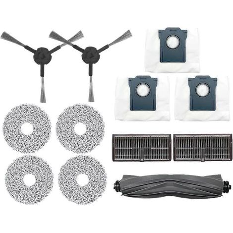 Kit de pièces détachées pour aspirateur robot Dreame Bot L10s Pro Ultra Heat : brosse principale, filtre et chiffon de nettoyage. (1/5)