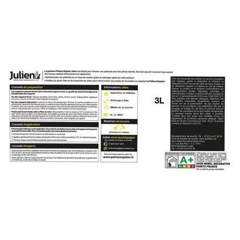 Julien Pittura Acrilica Bianca Opaca 3 Litri Interno