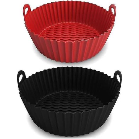 Inserts en silicone pour friteuse à air (paquet de 2) - Inserts de 7,5 pouces et 8,5 pouces (1/4)