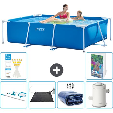 Intex Piscina con estructura Rectangular - 220x150x60 cm - 7-piezas  S61