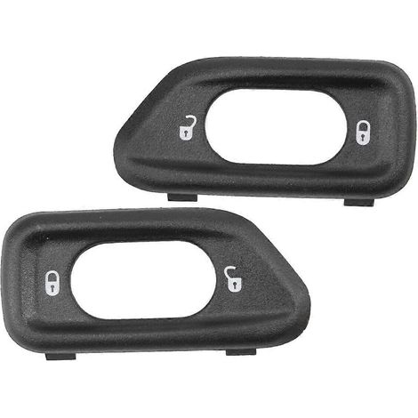 1 paire de cadres de commutateur de verrouillage de porte de voiture 68185911AA 68185910AA pour Jeep Wrangler JK 2011-2018, panneau de cadre de commutateur de porte gauche et droite