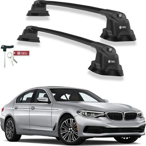 TURTLE kompatibel mit Bmw 5-Series (G30) 2018-2025 Dachträger Air3 Schwarz (1/5)
