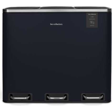 Pattumiera per differenziata 3x18L blu
